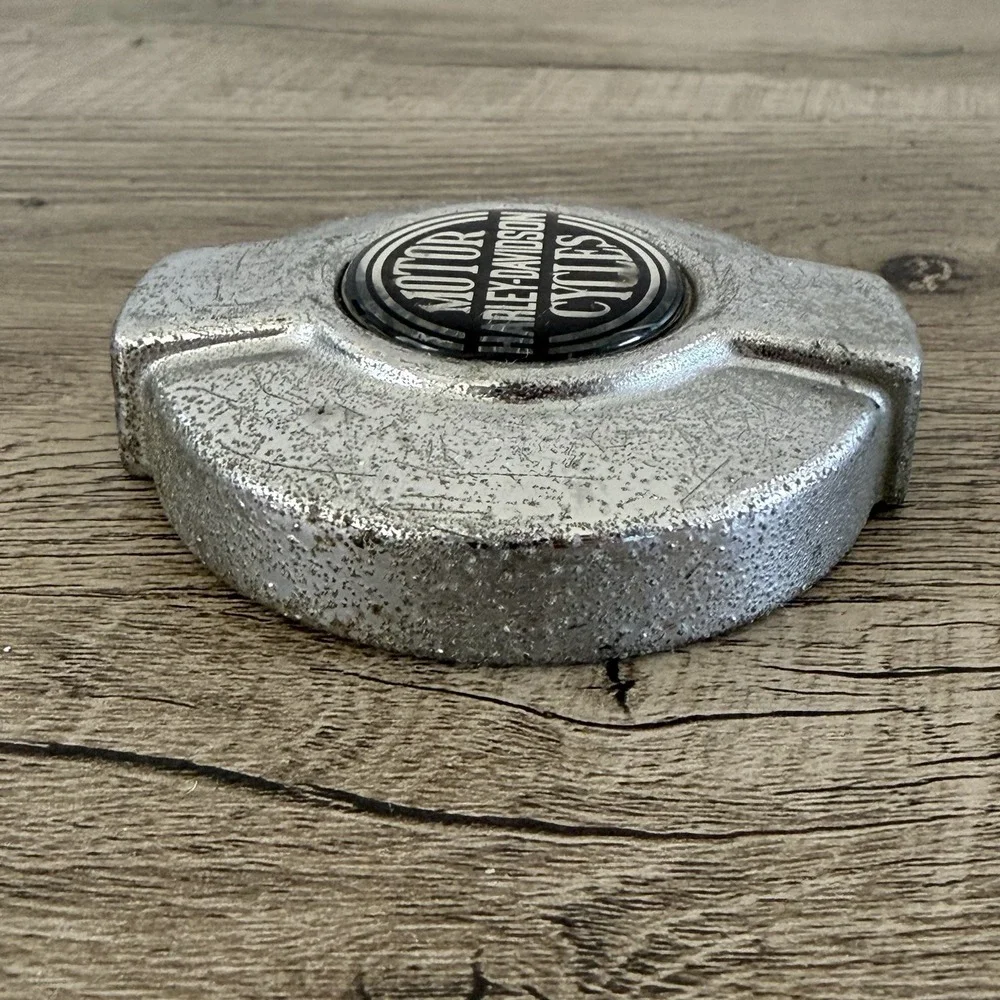 Harley Davidson Tankdeckel Chrome Cover Fuel Cap Medallion Sportster Vintage